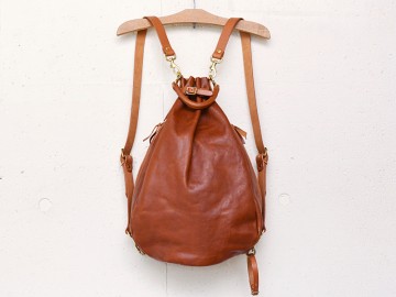 美品　HERZ　ヘルツ　organ　オルガン　バルーンリュック　M　ユーフラテ 気球の形をソフト革で表現したバルーンリュック | Organ＜オルガン＞